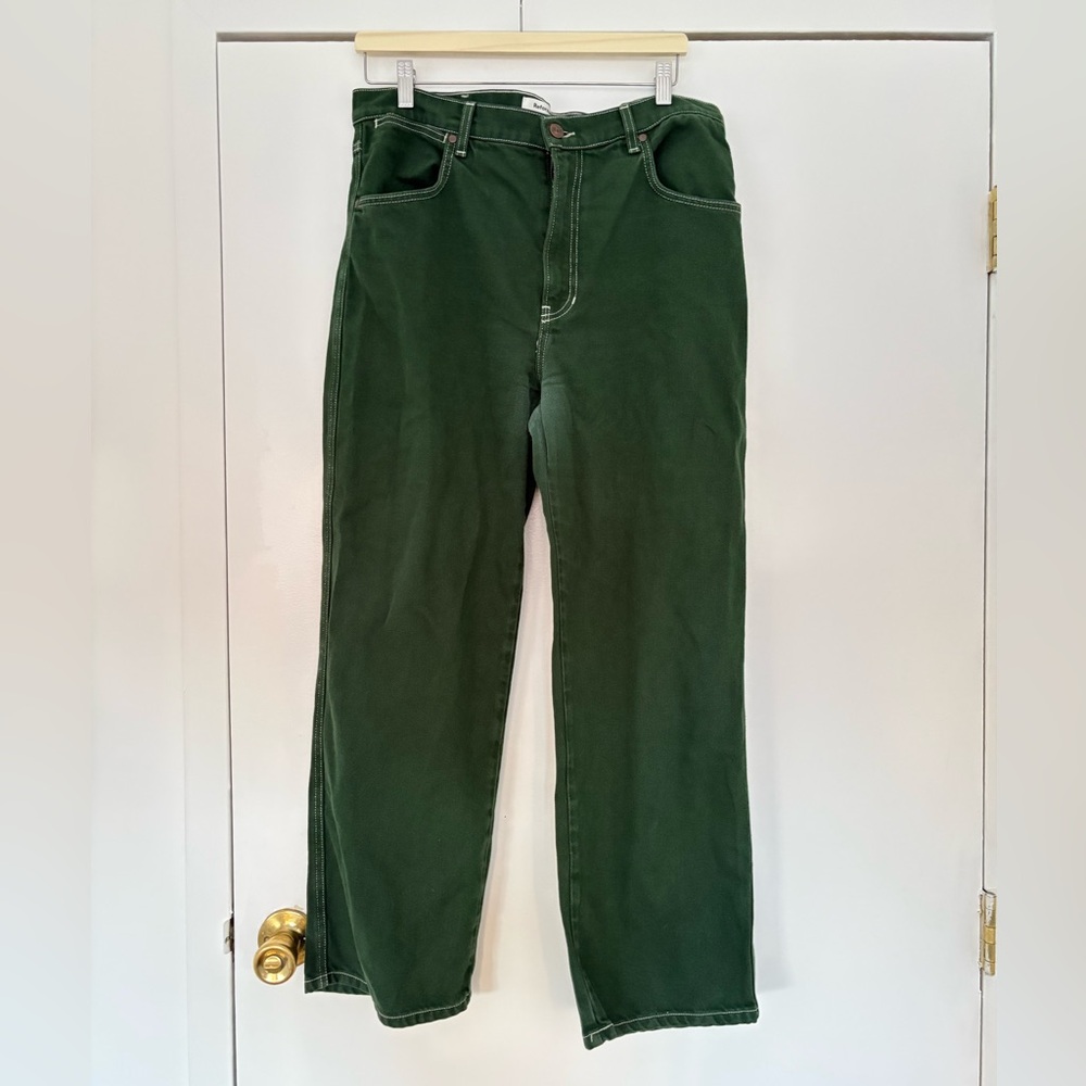 Reformation Jeans - Forest Green - 31